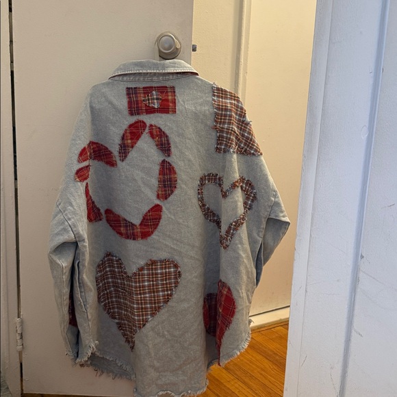 Oli & Hali Heartline Drift Oversized Denim Shirt NWOT - Picture 8 of 9